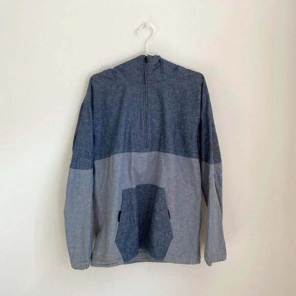 Lifetime Collective Chambray Pullover Rain Coat Men's Small - Picture 2 of 10